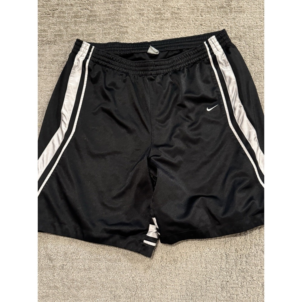 Nike Vintage Dazzle Basketball Shines Shorts XXL Black And Gray Y2K (F1)